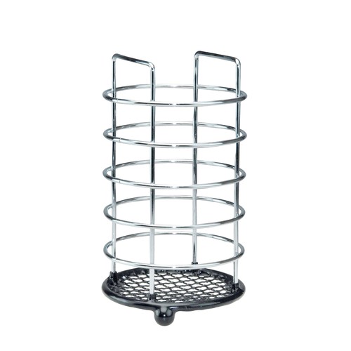 Utensil holder chrome cutlery - chrome,