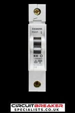 SIEMENS 32 AMP CURVE B 6kA MCB CIRCUIT BREAKER 5SX21