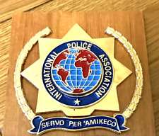 International Police Association Mess I.P.A. Plaque or Shield