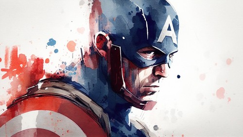 Captain america poster print - america,