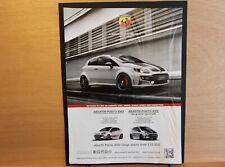 Original ABARTH PUNTO EVO magazine advert frame-ready wall-art flat-pack