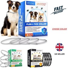 Dog Cat Flea Collar Treatment Pet Adjustable 24 Month Protection 4 PACK COLLARS
