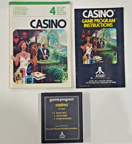 Original casino atari 2600 - original,