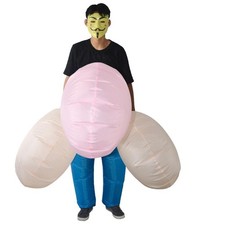Funny Adult Inflatable Willy Dick Costume Halloween Fancy Dress