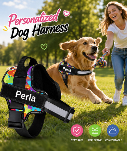 Custom dog harness with - custom,
