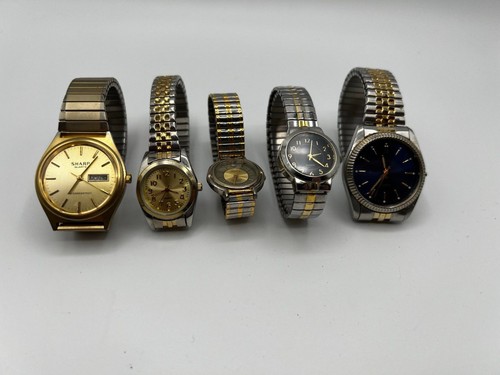 Vintage watch lot 5pc sharp - vintage,