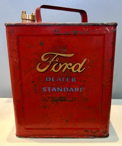 Vintage petrol can liveried - can,