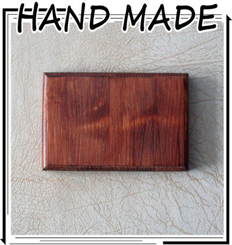 Walnut effect wood plaque sign - effect,
