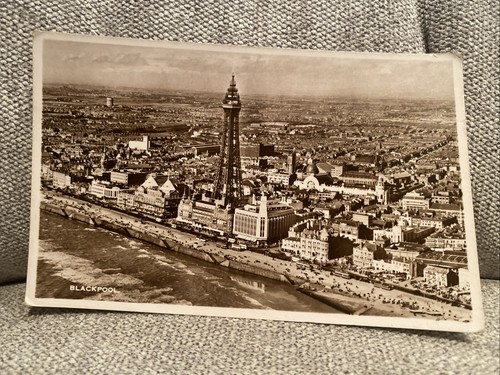 Old postcard blackpool - postcard,
