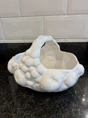 White raised pattern fruit - white,