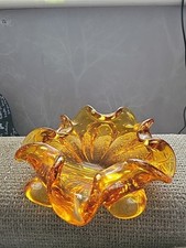 Murano Large Amber Organic