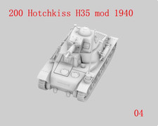 3D Printed 1/72 French Hotchkiss H35 mod 1940 Light Tank Unpainted Model Kit-4