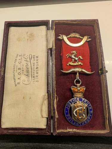 Antique 1919 raob silver gilt - antique,
