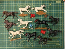 Timpo Toys Horses Saddles Etc