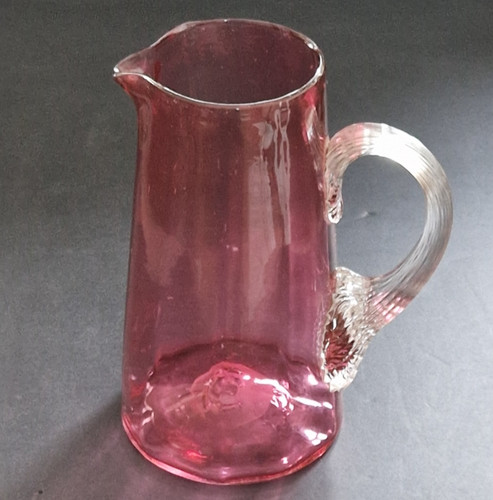 Antique cranberry glass water - antique,