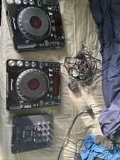 Pair Of Working Cdj1000mk3 and Citronic Pro 2 Mk2 2channel Mixer With Cables