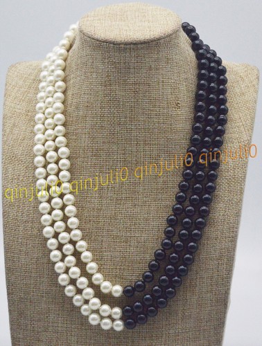 Rows 8mm white - black, south