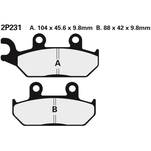 Street semi metallic brake - semi,