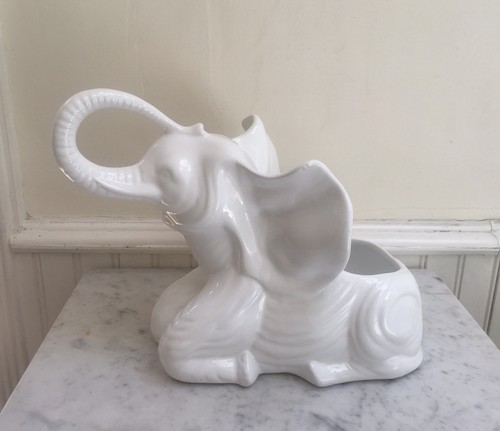 Vintage elephant planter - vintage,