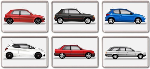 Fridge magnet peugeot gti - -,