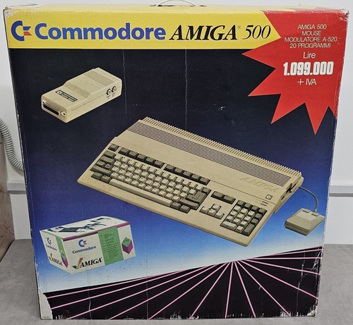 Commodore amiga 500 double box - commodore,