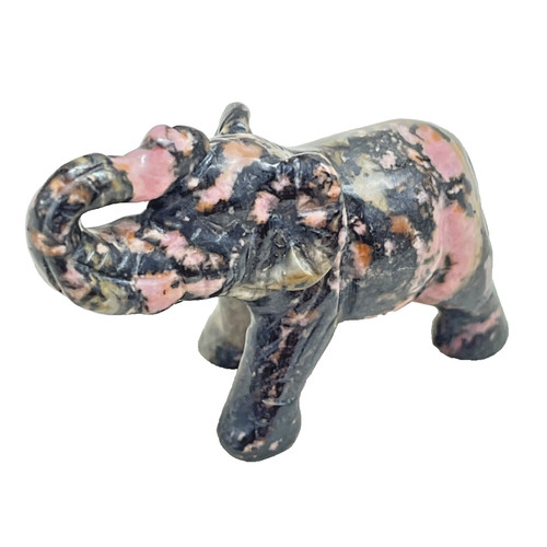 Small carved rhodonite - carved,