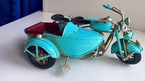 Retro cool metal motorcycle - metal,