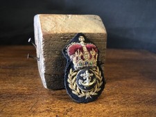 1950’s Chief Petty Officer CPO, Embroidered Hat Badge 