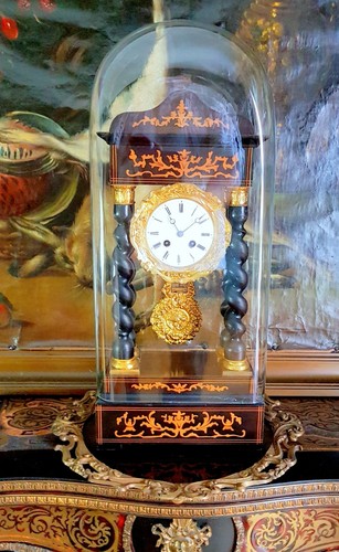 Antique french portal - french, clock