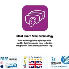 Brake Disc Pad Set PAD1542 For