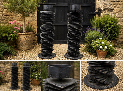 Monumental pair antique - monumental, of
