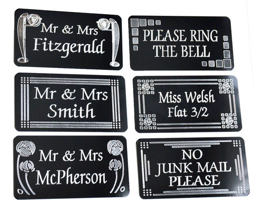 Door name plate - door,