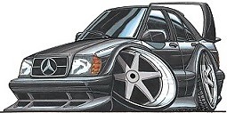 Cartoon car shirt mercedes - cartoon, t-shirt