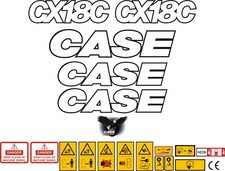Case CX18C Mini Digger Decal