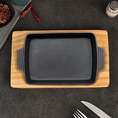 Rectangular pre seasoned - rectangular, pre-seasoned