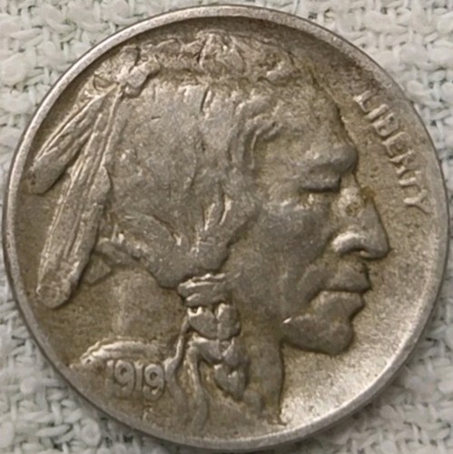 1919 buffalo nickel or - 1919, f+