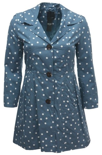 Ladies lined coat blue - lined,