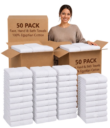 100 egyptian cotton - 100%, large