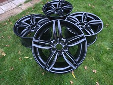 19" BMW 351M F10 F11 ALLOY WHEELS 5 SERIES M SPORT 7842652/3 STAGGERED REFURBISH