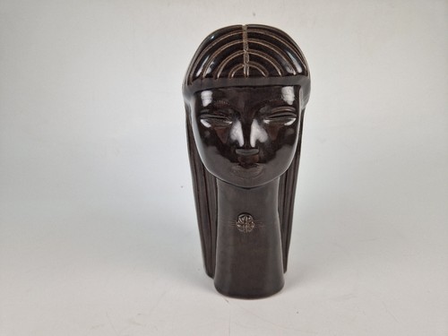 Mall valk vintage ceramic bust - ceramic,