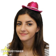 PINK MINI SPARKLY COWGIRL HAT
