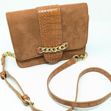 Atelier Royal Paris Womens Handbag Brown Suede Vintage Shoulder Bag Purse