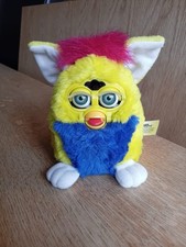 Primary Furby Baby 70/940 Original Tiger Hasbro Yellow body Blue chest Red hair