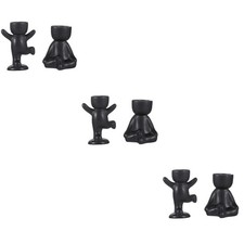  3 Pieces Human Shaped Flower Pot Ceramic Planter Plants Container