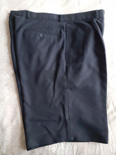 GENTS DEBENHAMS MAINE NEW ENGLAND NAVY BLUE GOLF SHORTS SIZE 34" W USED VGC 