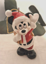 Vintage DISNEY Christmas Ornament - Mickey Mouse Father Christmas Rare Schmid