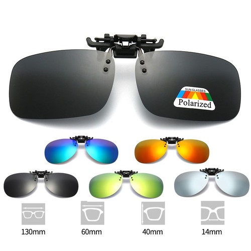 Polarised clip sunglasses - clip, on