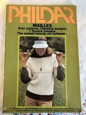 Phildar Mailles Aran Classic Socks Hats Multi Pattern Magazine No42 1970’s