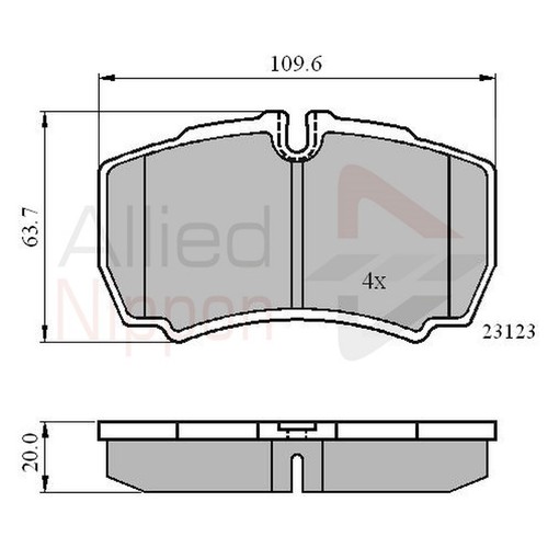 Brake pads set for ford - brake,