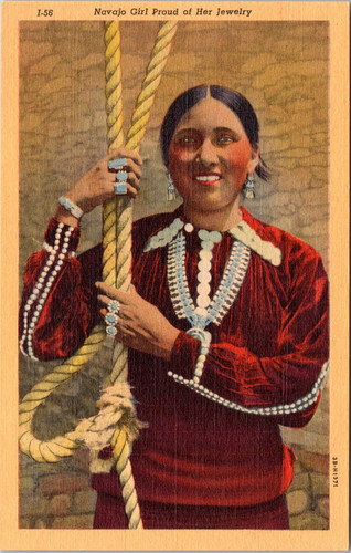Navajo woman and - woman, turquoise